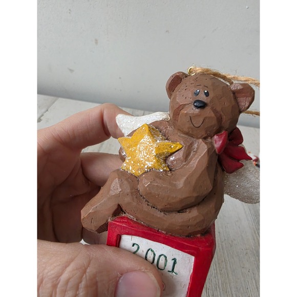 Vintage Eddie Walker Jack in the Box Santa bear ornament fish Angel cherub - Picture 6 of 9